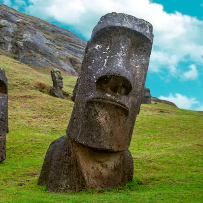 Esculturas Moái en Chile