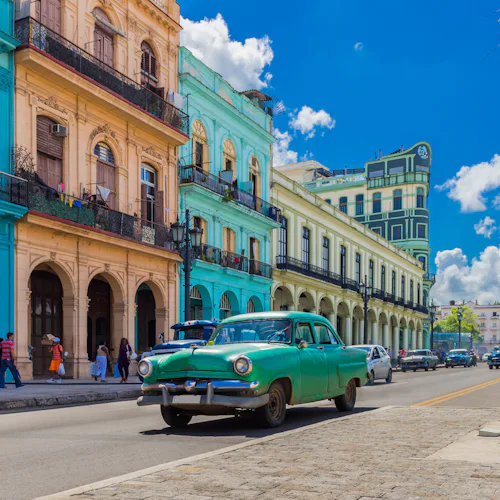 Vista de la ciudad vieja en la Habana