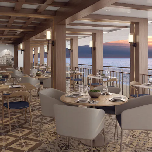 Restaurante a bordo de crucero NCL